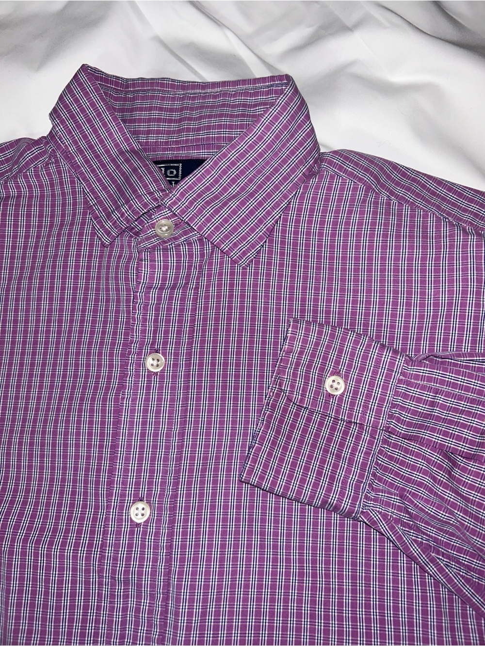 Ralph Lauren Purple Plaid Dress Shirt